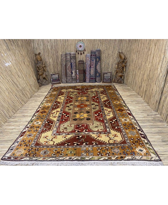 Turkish Milas Nomadic Handmade Wool on Wool Carpet – FREE SHIPPING..!